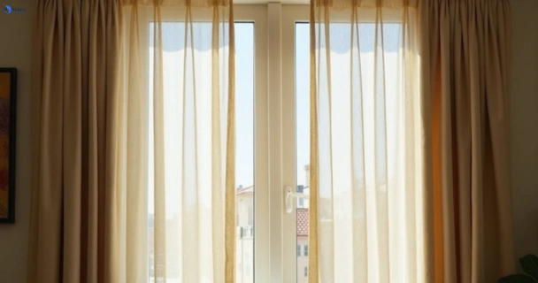 Dull dusty drapes in woollahra-nsw before professional cleaning